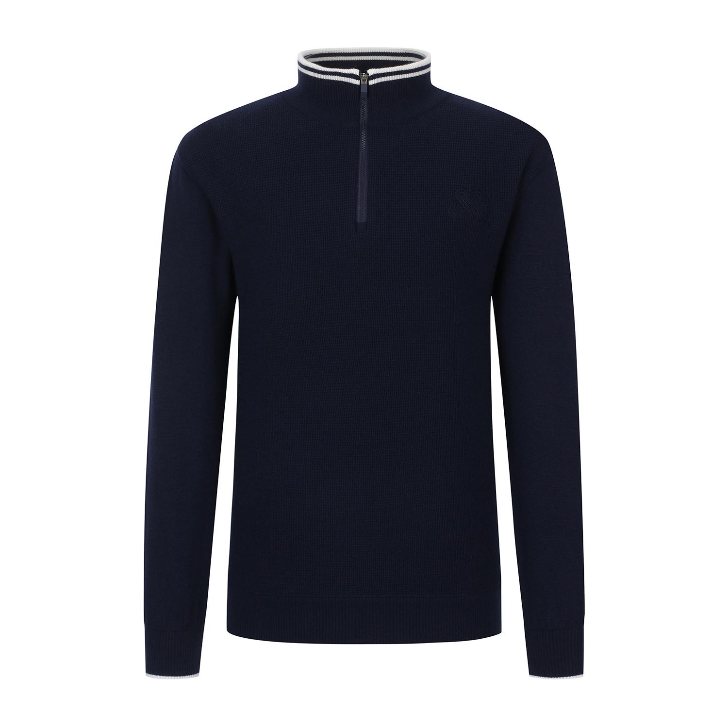 Martin Golf Half Zip-Up Knit_Navy (Men) Navy/110
