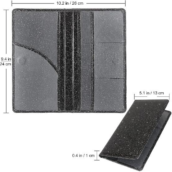 Car Registration And Urance Holder, Premium Leather Urance And Registration Holder,Vehicle Glove Box Car Organizer, With Magnetic Shut For Cards,