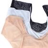 Durable And Safe Underarm Sweat Pad Vest Absorbent Deodorant Pad Women T-Shirt Shape Sweat Pads Reusable Washable Transparent Mesh Ultrathin