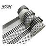 Neat Storage Washi Tape Set 6 Rolls Plaid Set, Grid Checkered Pattern Masking Tape, Self Artistic Roll Adhesive Decorative for DIY Crafts, Journal,
