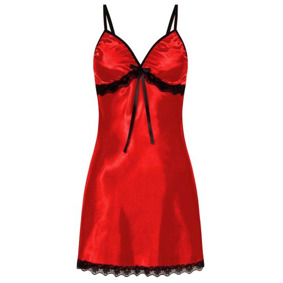 Sleepwear Spaghetti Floral Lace Trim Bowknot Dress Erotic Lingerie Strap Nightwear