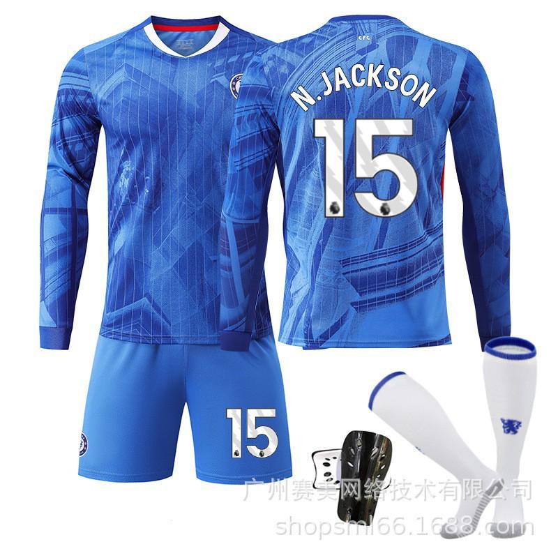 2526 Chelsea Home Long-sleeved Football Uniform Set Children's No. 10 Palmer Jersey 8 Enzo 24