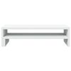 Support de moniteur - vidaXL - 54x22x15 cm - Bois d'ingénierie - Blanc - 25 kg max