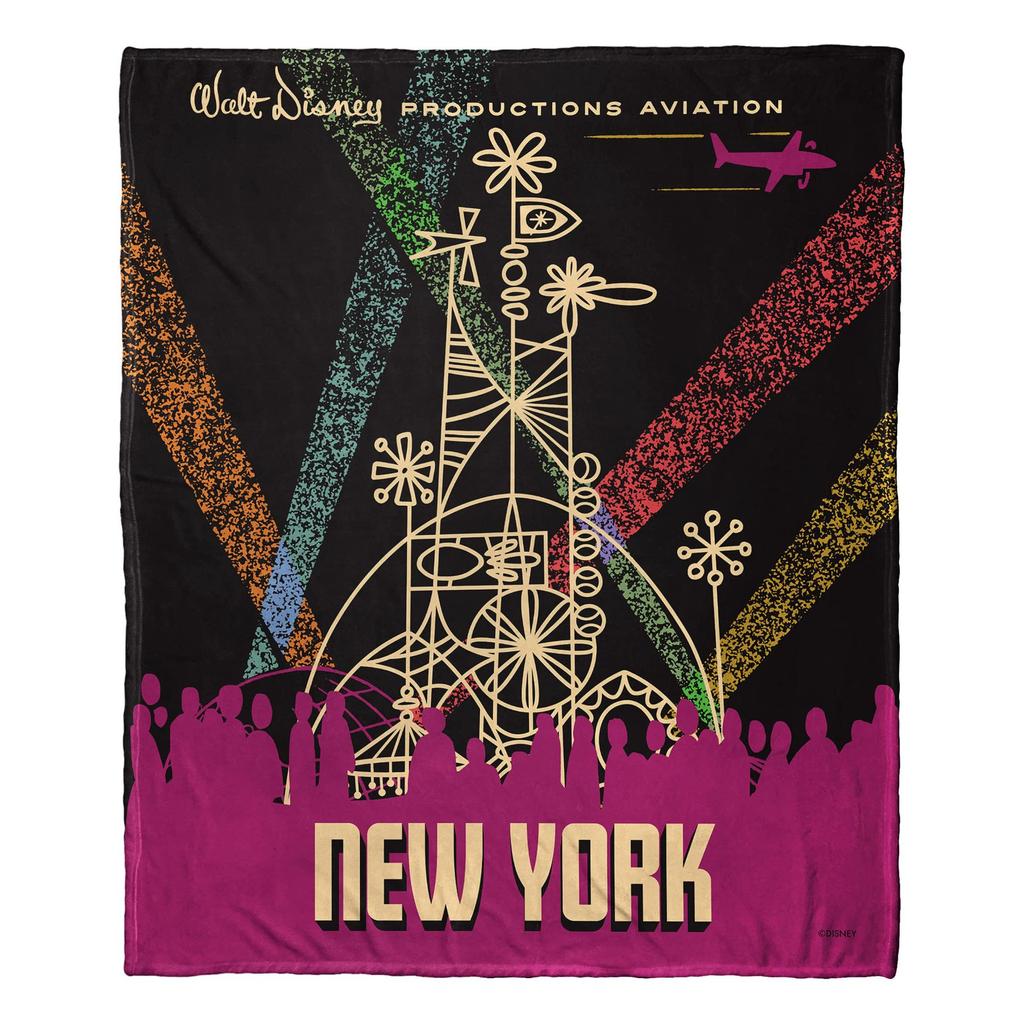 Flannel Blanket New York Print Pattern Nap Thermal Blanket Autumn And Winter Sofa Blanket