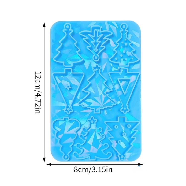 Beautiful Christmas Tree Mold DIY Craft Holiday Decoration Holographic Tree Mold