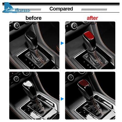 Soft Carbon Fiber Sticker For Subaru Crosstrek 2018-2025 Impreza 2017 2018 2019 2020 2025 2025 2025 Automatic Gear Shift Knob