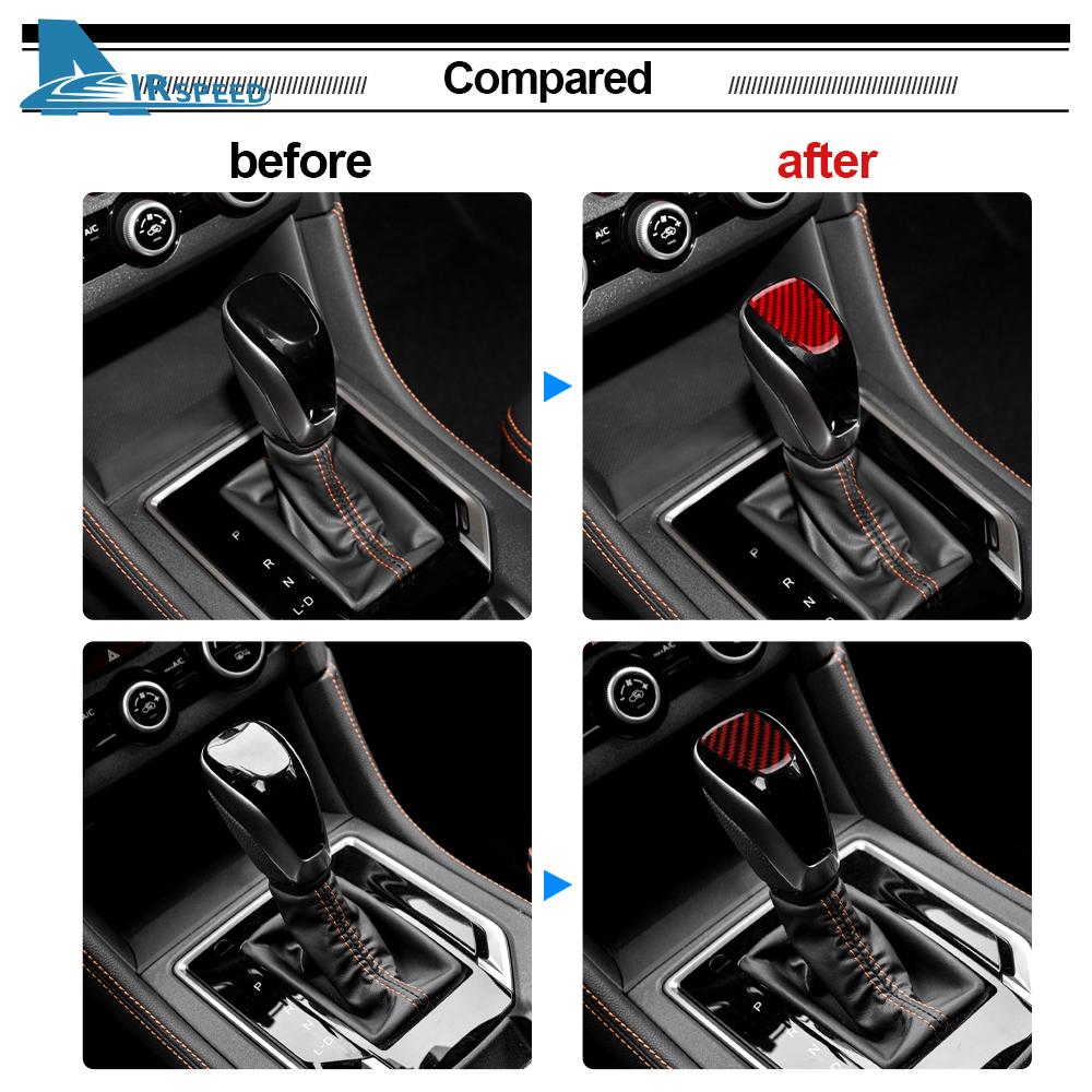 Soft Carbon Fiber Sticker For Subaru Crosstrek 2018-2025 Impreza 2017 2018 2019 2020 2025 2025 2025 Automatic Gear Shift Knob