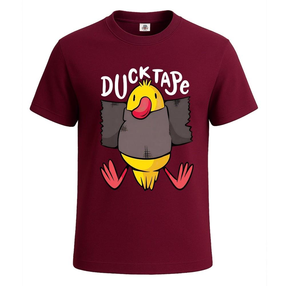 Duck tape tshirt funny rubber duck sarcasm tshirt for mens novelty tee top 2XL