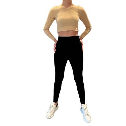 Lookus Womens/Ladies Irem Fleece Lined Ribbed Leggings