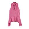 European and American Style, New Women's Clothing, Versatile, Fashionable Asymmetrical Striped Top 0387076