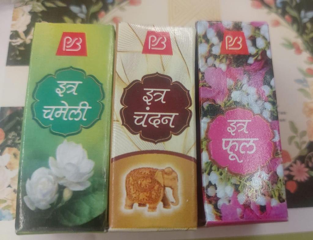 Jasmine, Sandal & White Full Attar Combo – Pack of 3 (3ml Each) | Alcohol-Free Concentrated Perfume Oil
