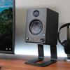 Desktop Speaker Stand Rack Holder Metal Iron C Shaped