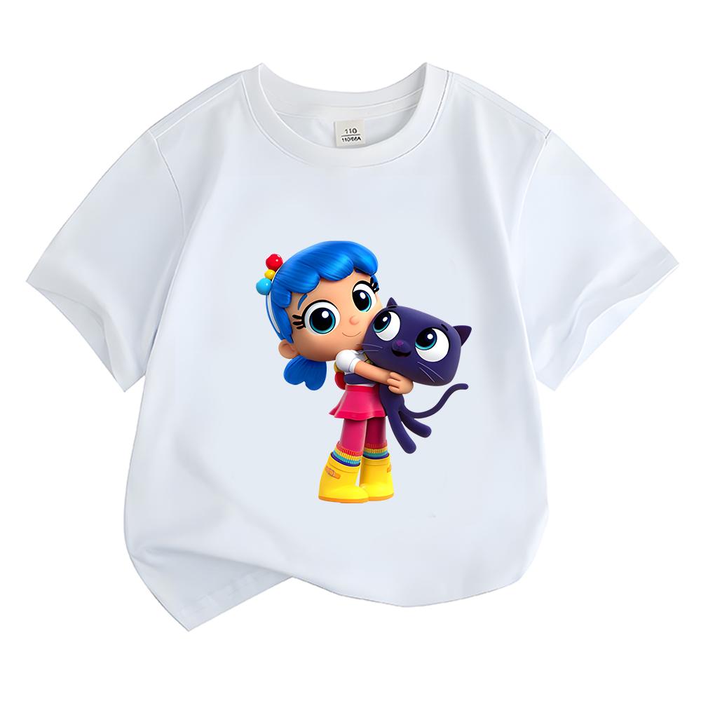 True and The Rainbow Kingdom Cartoon Print Kids Tshirt Casual Kawaii Boys Girls Tee-shirt Funny Graphic Cotton Short Sleeve Tees