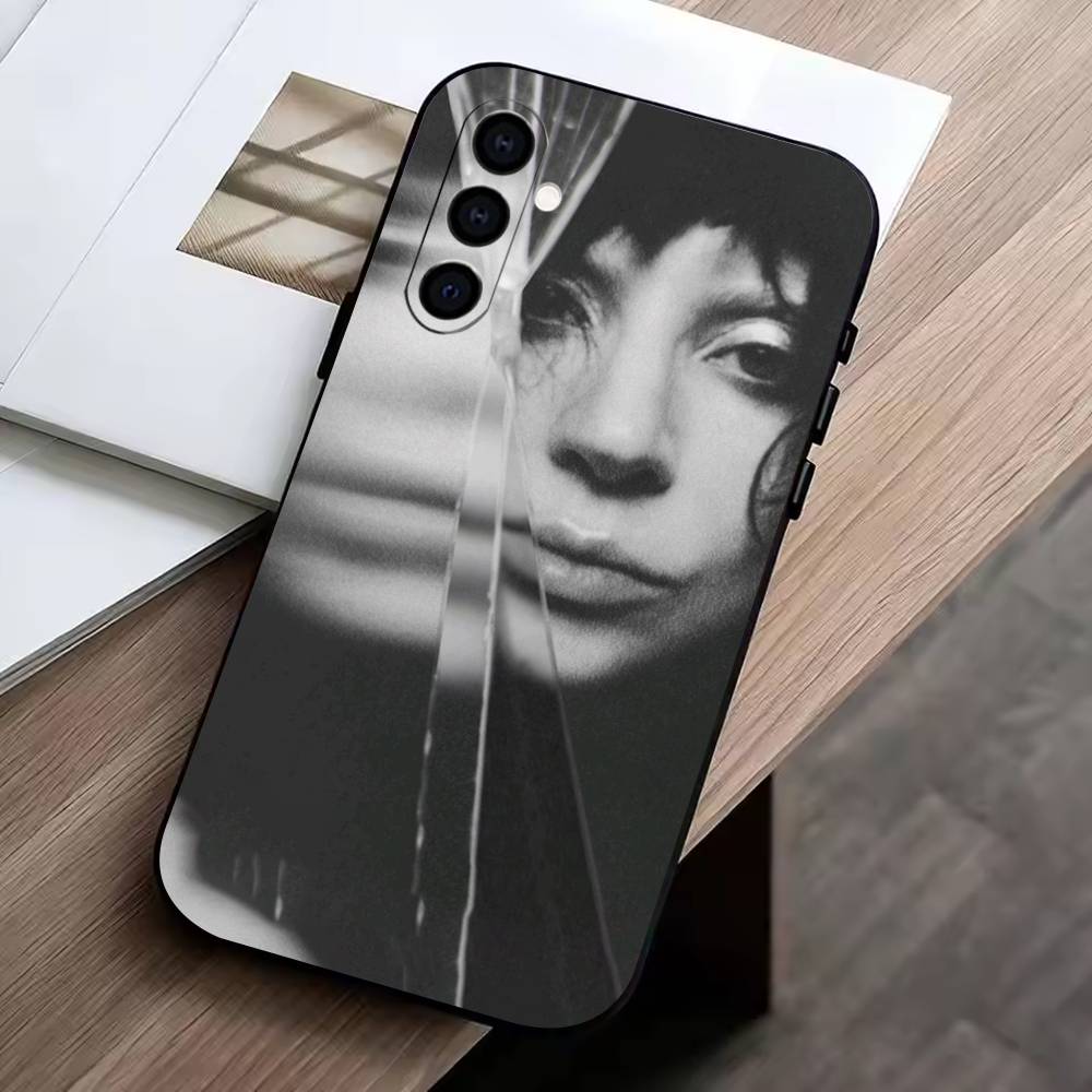 D-Talented Singer Lady Gaga Phone Case For Samsung Galaxy A73,A72,A71,A70,A53,A52,A51,Others Soft Black Cover