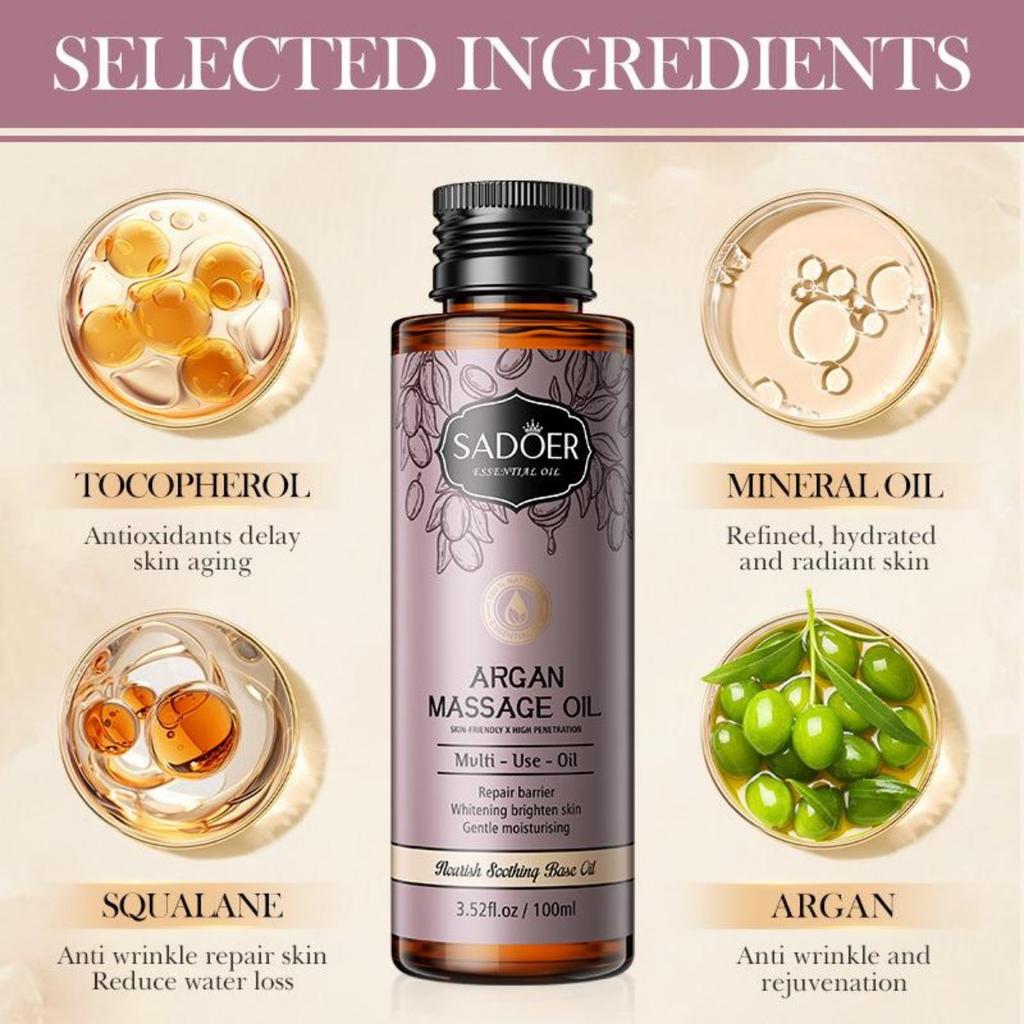 100ml Rosehip Oil Basic Massage Oil Moisturizing Skin Body Oil