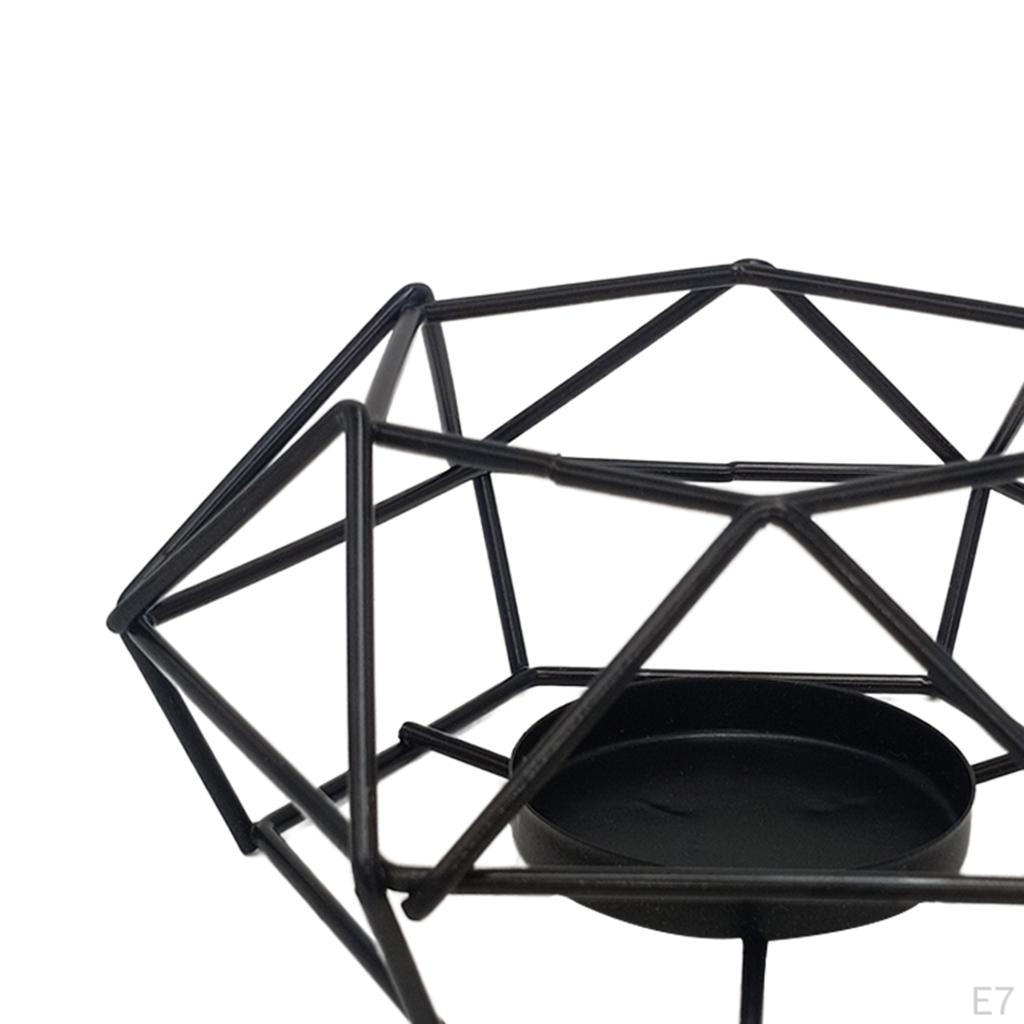 Candle Holder for Home Decor Stand Tealight Geometric Candlesticks Small