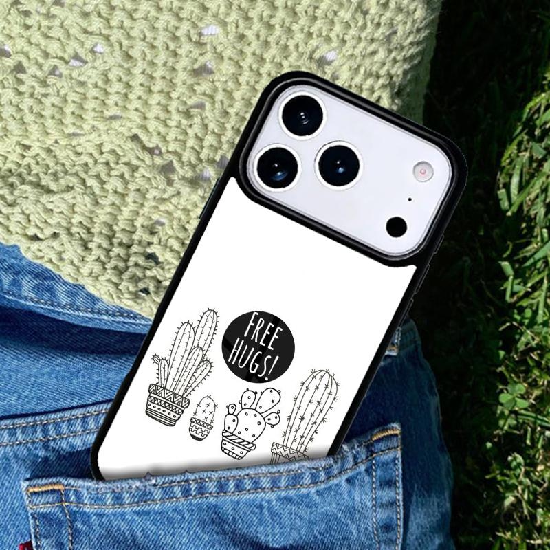 Hug Cactus Summer phone case cover Compatible with for IPhone 17air 16e 15 14 13 12 11Pro Max 17 Air