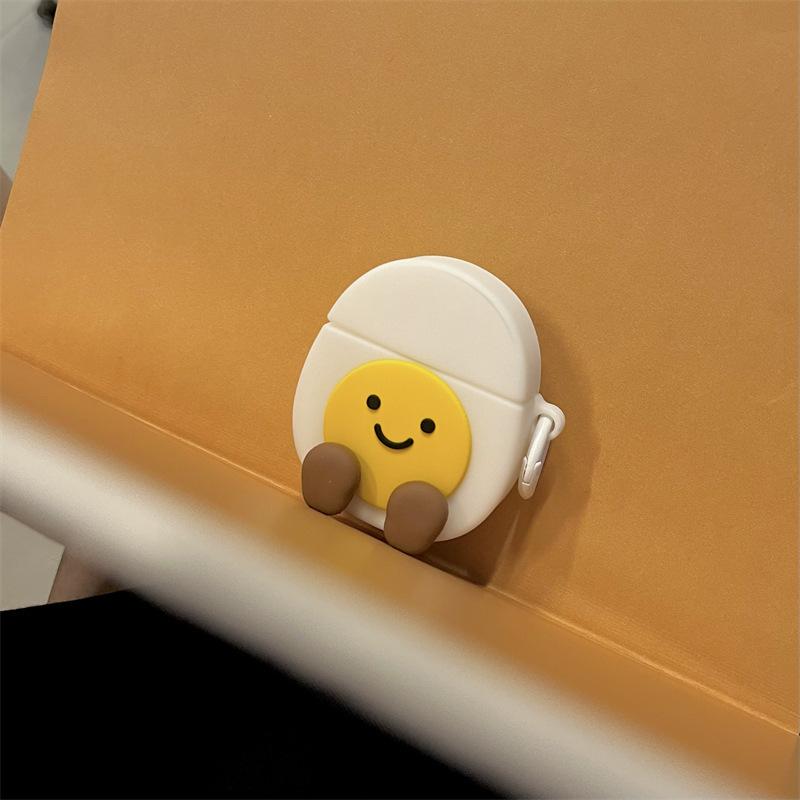 Egg yolk expression for apple AirPods pro bluetooth wireless headset cover 1/1/1 generation silicone cute cartoon