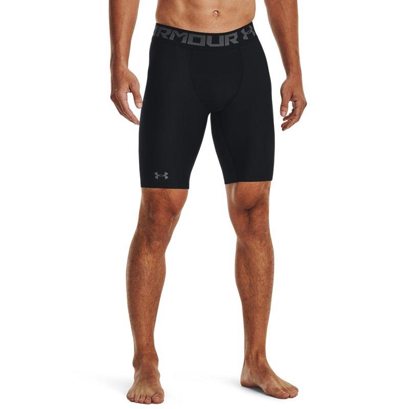 Under Armour HeatGear® Armour Letter Logo Print Compression Shorts Men Shorts Black 1289568-001