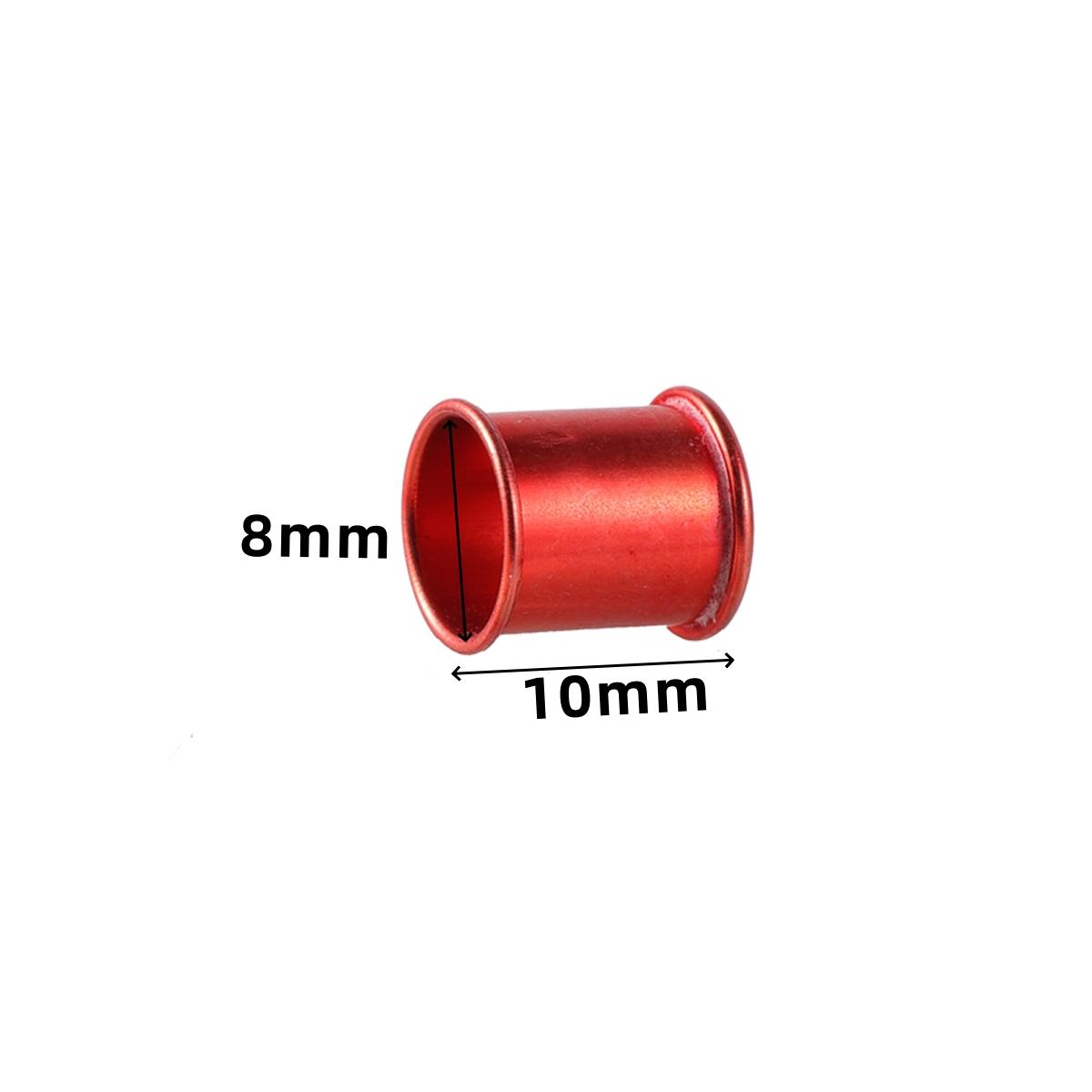 100Pcs Colored Aluminum Pigeon Identification Foot Rings Without Texts Inner Diameter 8mm Homing Pigeon Mynah Bird Foot Tags
