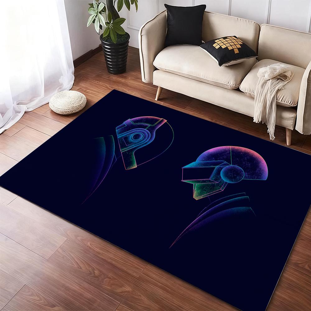D-Daft P-PunkeS Band Floor Mat Flannel Rugs Cozy Plush Thickened Soft Warm Winter Floor Mat Non Slip Living Room Home Indoor Use