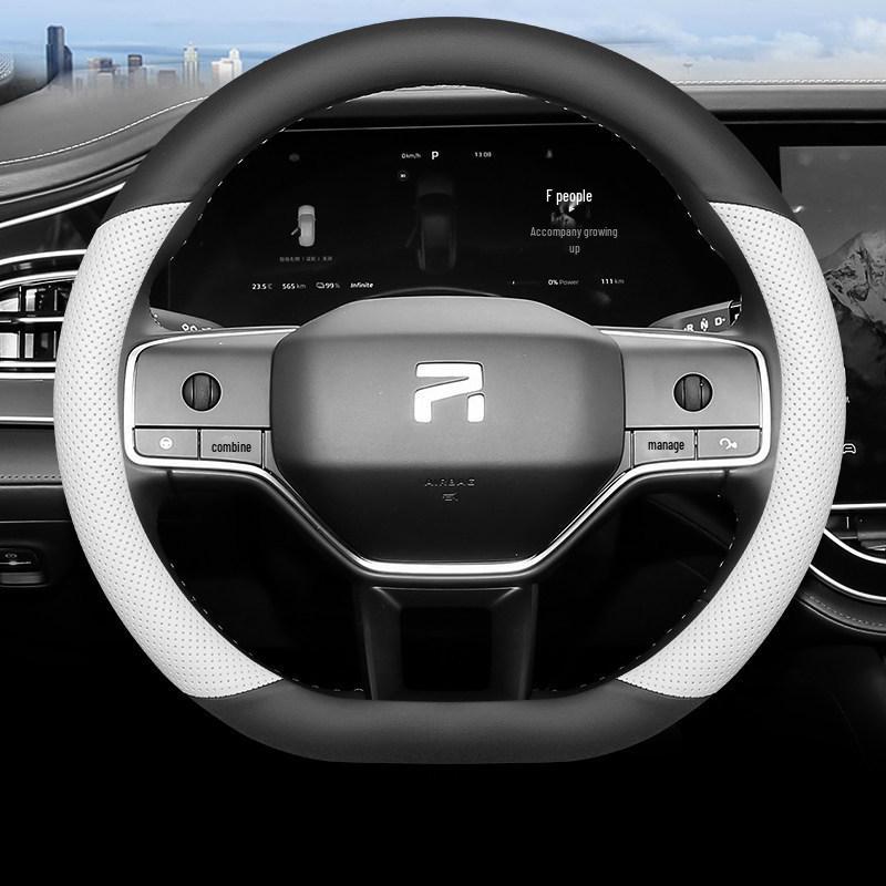 2023 Feifan F7 Steering Wheel Cover: Ultra-Thin, Anti-Slip, Wear-Resistant Genuine Leather, All-Season Universal Fit