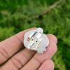 Gift For Her Natural Tanzanite Quartz Rough Promise Adjustable Ring 925 Silver