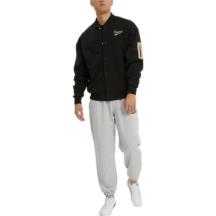 PUMA Jackets Men's Black Stand Collar Moderate Other 536788-01