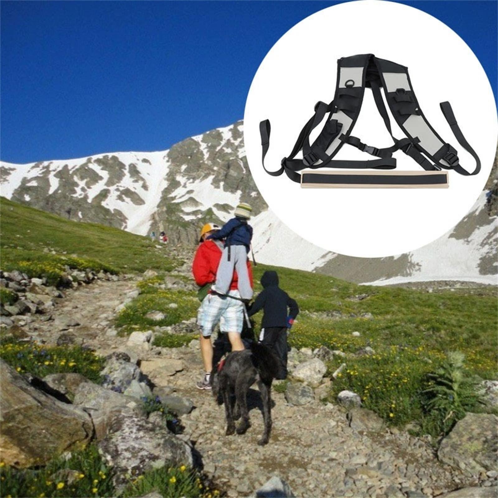 

Kids Outdoor Shoulder Carrier – Hands-Free Standing Strap with Safety Foot Support, Comfortable Parent-Child Hiking and Travel Shoulder Seat One Size чёрный