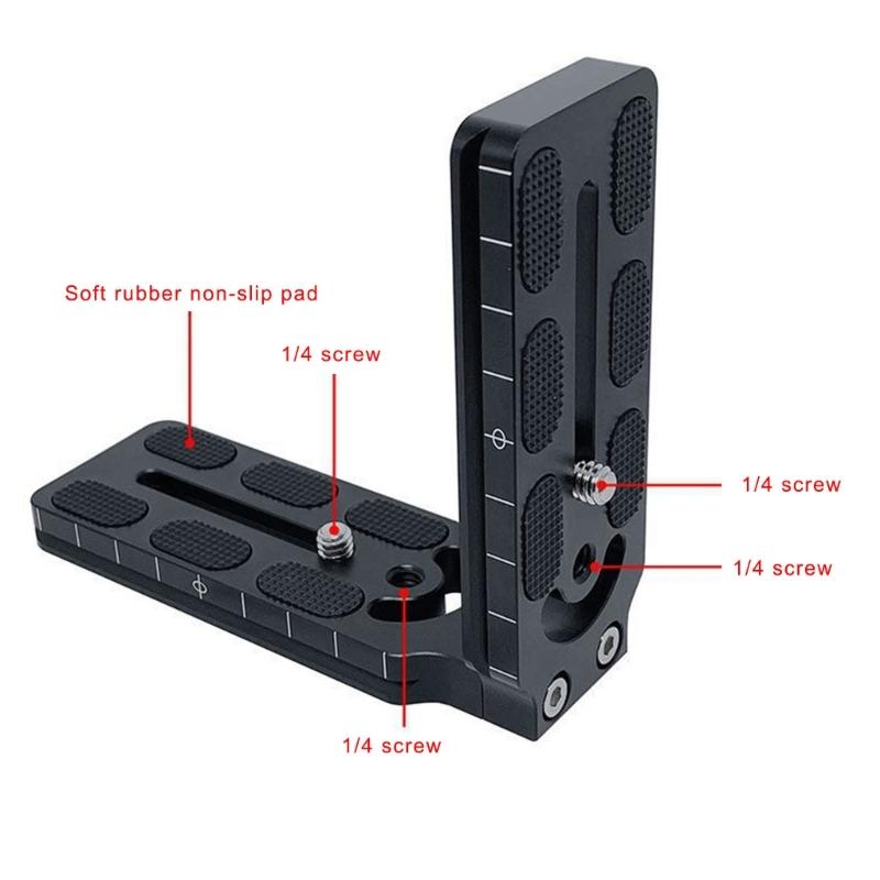 Camera Stabilizer Vertical Shoots Board L Bracket Vertical Mount Quick Release Plate for DSLR Cameras Accessories