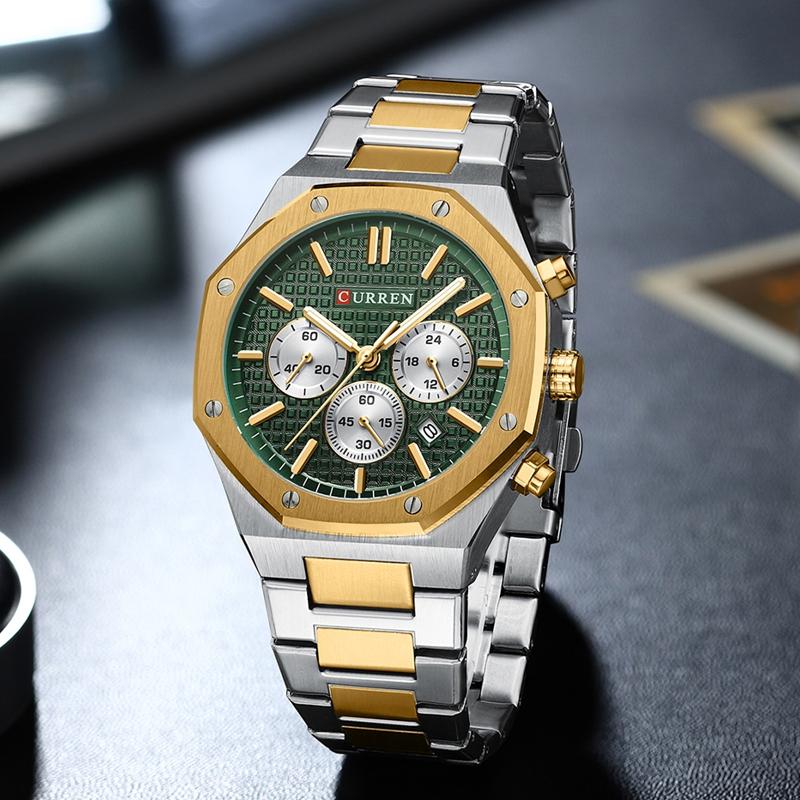 Top Brand Luxury Stainless Steel Waterproof Sport WristWatch Men Chronograph Watch Military Army Male Clock