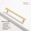 French Modern Gold Zinc Alloy Cabinet Handle