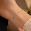 Copper Dopaamine Colored Bean Bracelet Women's Popular INS Summer Niche Thin Fashion Jewelry Trendy Accessory