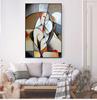 1 Pieces Abstract Dreaming Woman od Picassa Slavná umělecká díla pro obývací pokoj Home Decor Pictures HD Obrazy na plátně Nástěnný plakát bez rámu