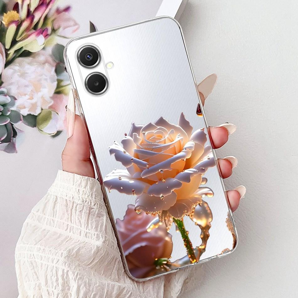 For Samsung Galaxy A07 2025 Elegant Floral Butterfly Phone Case For Samsung A07 SM-A075F Soft Silicone TPU Cases