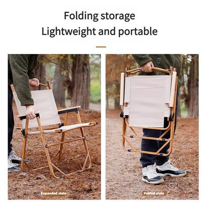 Chaise de loisir domestique légère Chaise pliante portable d'extérieur Chaise de camping de pêche avec dossier