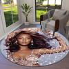 Beyonce Round Area Rug,Carpet Rug for Living Room Bedroom Sofa Playroom Decor,Non-slip Floor Mat