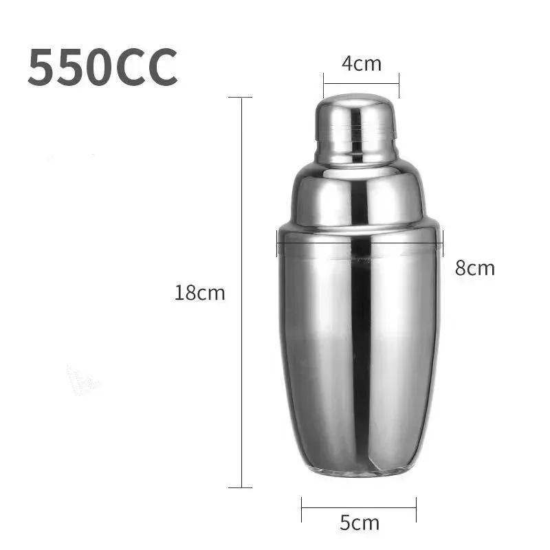 1/3pcs  Cocktail Shaker Stainless Steel Bartending Tools Margarita Mixer Drink Shaker Martini Sharker Bartender Bar Accessories
