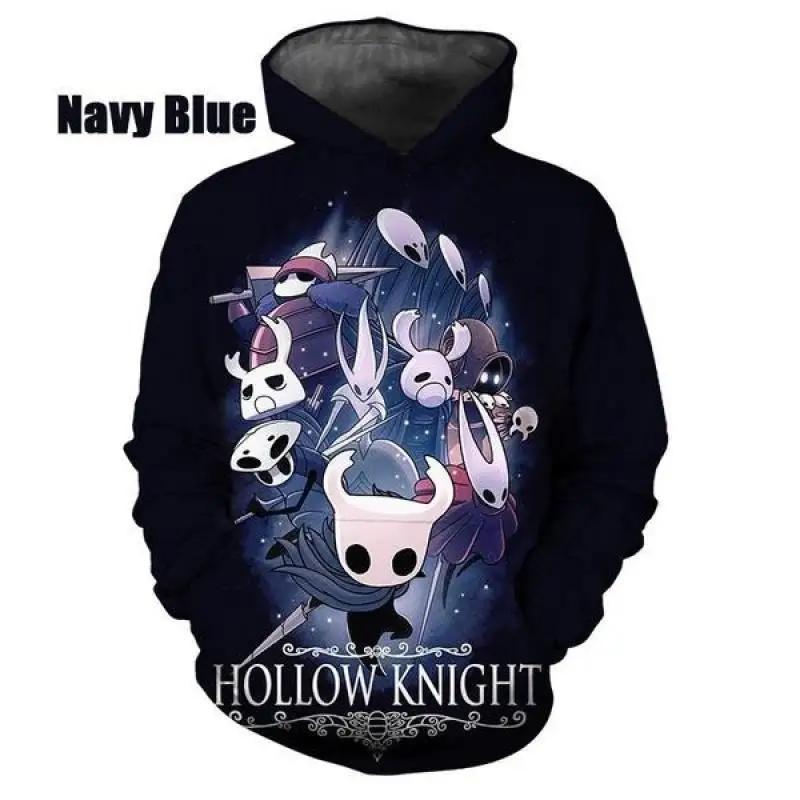 

Толстовка Hollow Knight для мужчин и женщин, модная повседневная 3D-свитшот, толстовка, уличная одежда, с длинным рукавом, большие размеры, мужские толстовки M