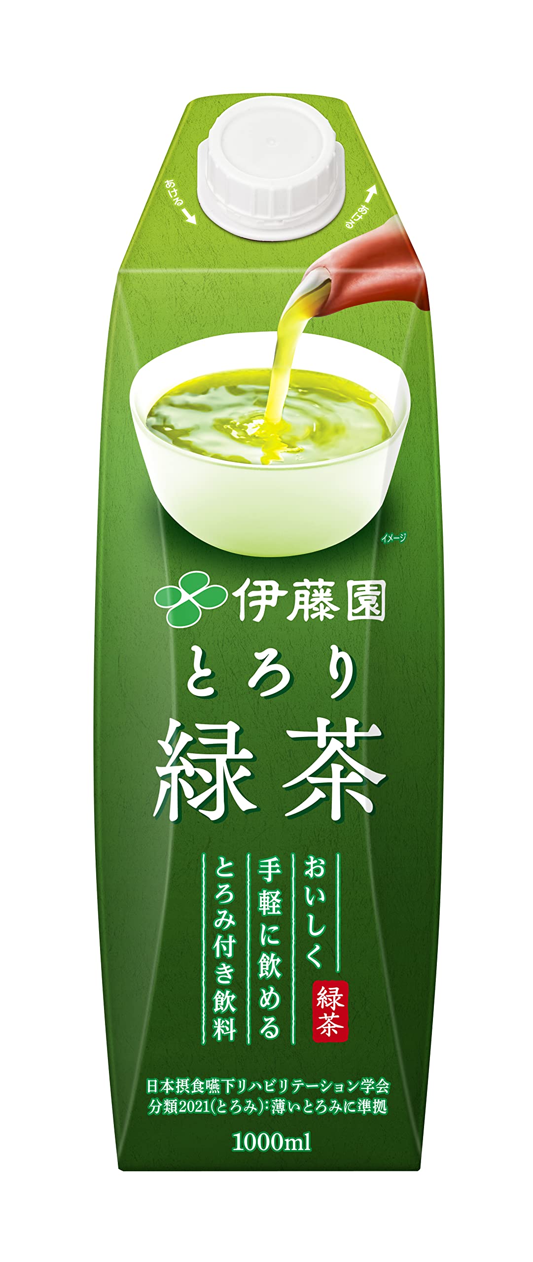 Ito En Thickened Green 1000ml x 6 bottles Tea, (paper carton)