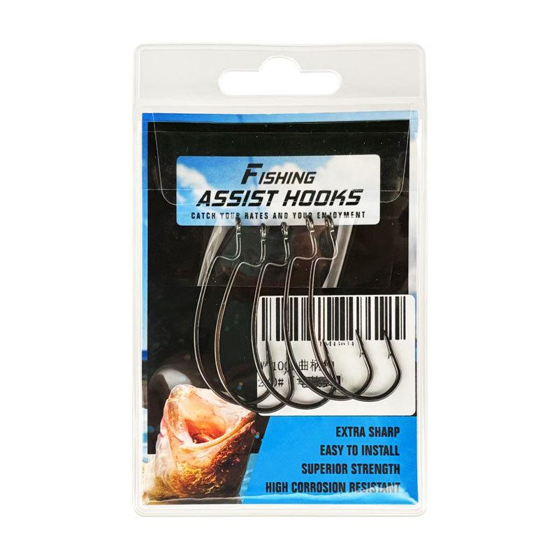 Tube Pay Reinforced Crank Hook Flat Barbed Wide Belly Fish Hook Reinforced Crank Hook Luya Fish Hook