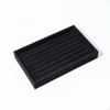 Band Display Stand Scratch Resistant Velvet Tray Earring for Vanity Table Black