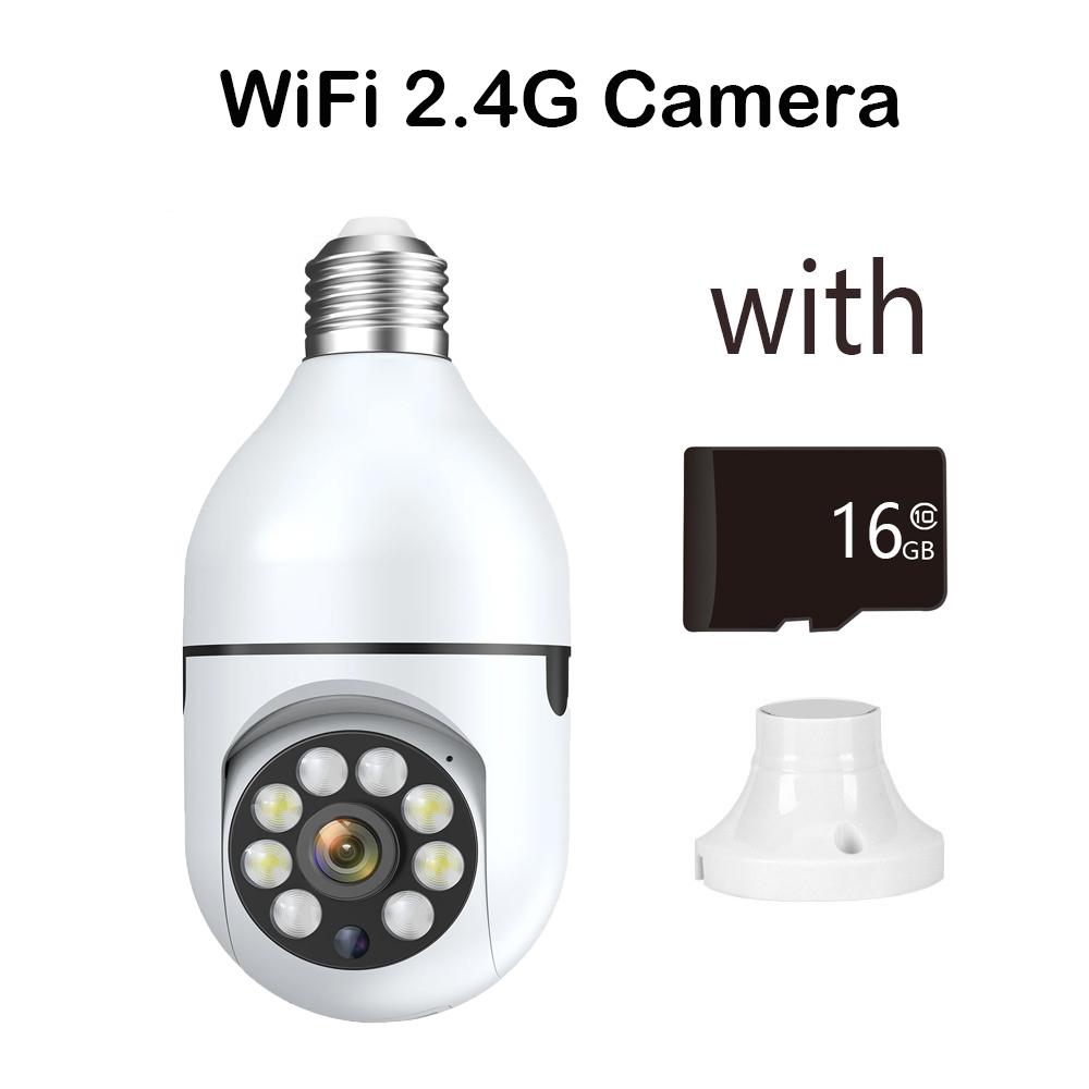 Kamera monitorująca Wifi E27 Bulb Smart Home 3MP 4X Zoom cyfrowy AI Human Detect Indoor Full Color Night Vision Security Cameras