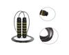 Foldable Agility Ladder & Hurdle Set with Resistance Parachute, Marker Discs, & Bands for Football Training
