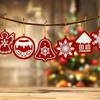 10 PCS Snowman Diamond Painting Pendant DIY Craft Bag Charm Creative Hanging Ornament  Xmas Gift