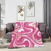 Classic Motif M-Marble Throw Soft Warm Throw Blanket for Bedroom Living Room Bed Travel Camping Picnic Gift
