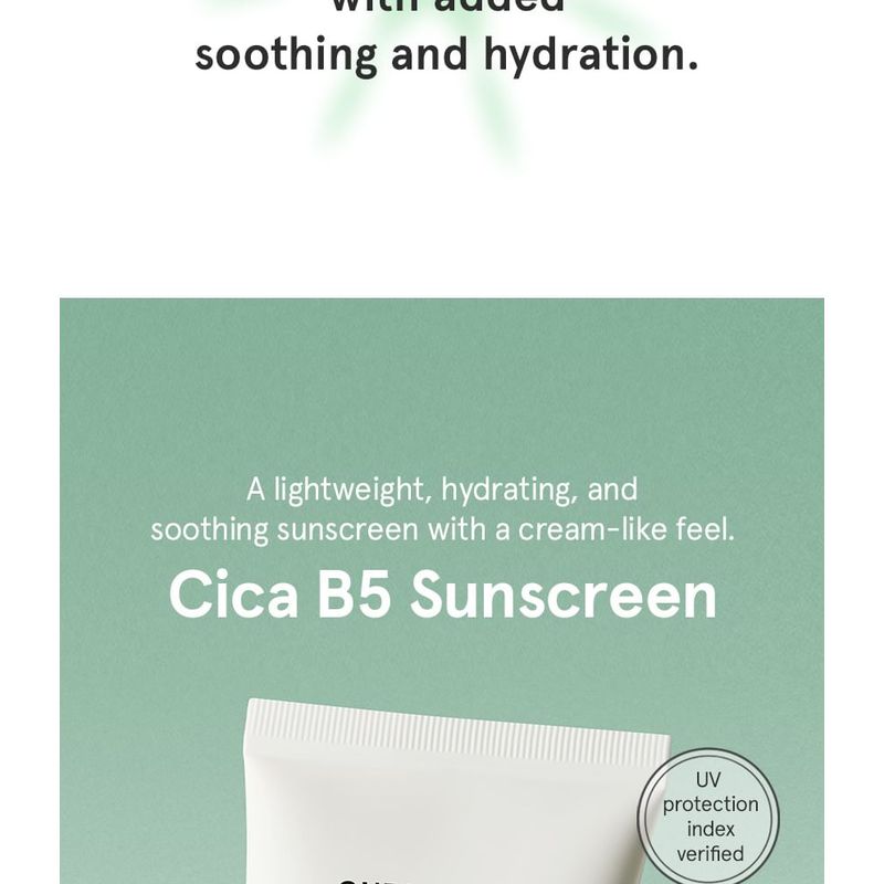 ONE THING - Cica B5 Sun Cream