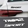 3d Chrome Black Metal Car Letters Carbon Sport Emblem Badge Decal Sticker For Highlander Rav4 Yaris Sport Logo Accessories
