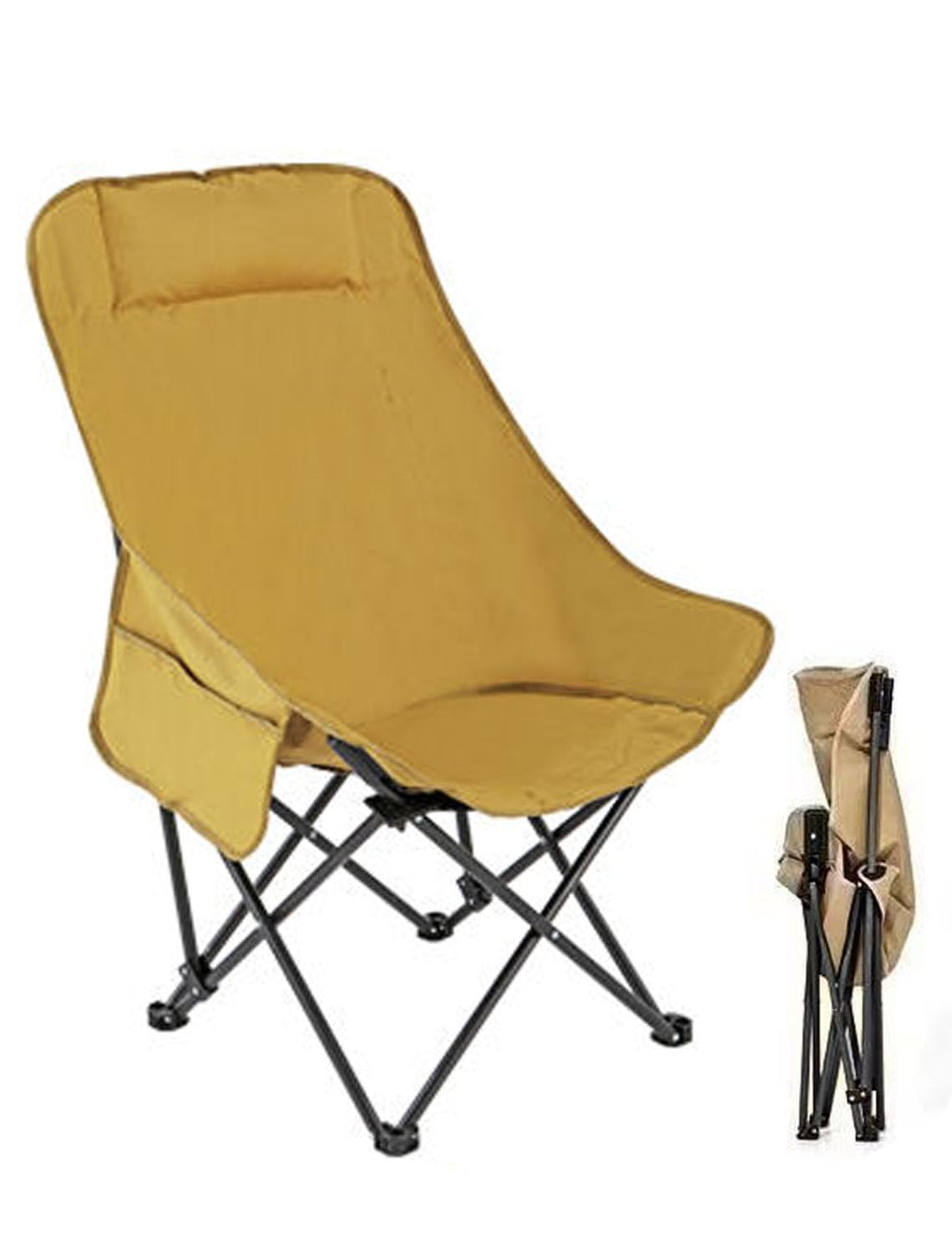 

Timormode Складной кемпинговый высокая грузоподъемность легко открывается и закрывается в 3 компактных сумках для хранения подушка для поддержки шеи для улицы горы цветение сакуры