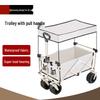 Outdoor Camping Wagon with Sun Canopy
